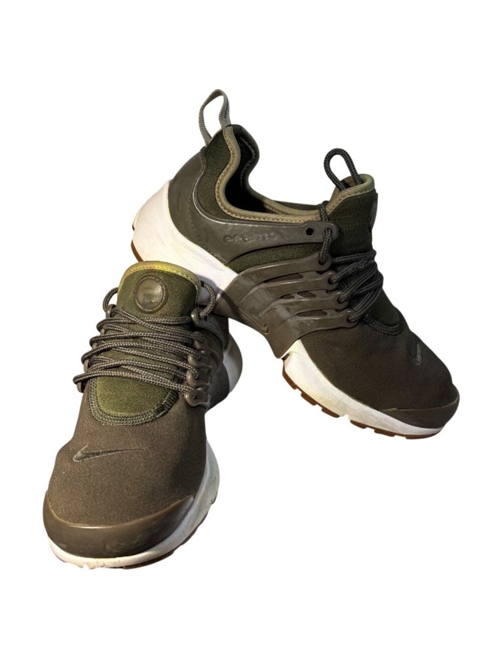 Nike Air Presto Womens Sz 9 Olive Green Athletic Shoes Lightweight READ